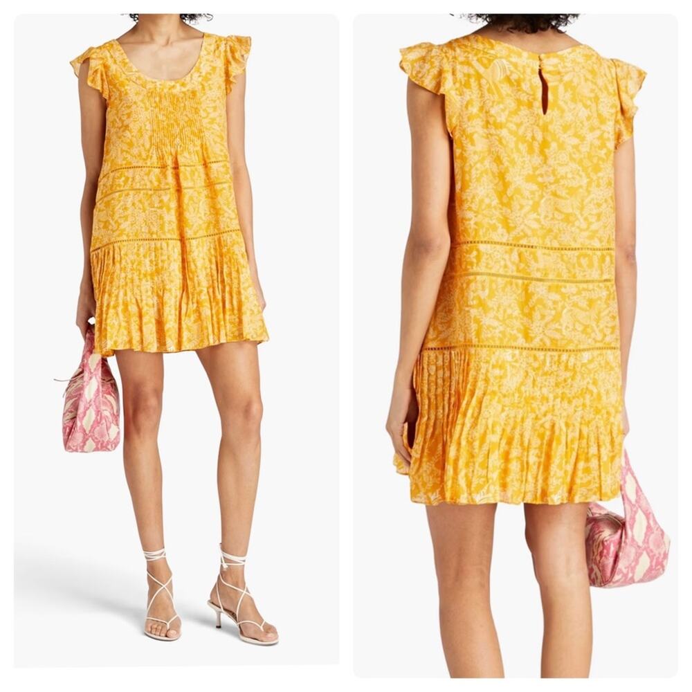 SALONI Maggie Cotton Silk Mini Dress Mango Rajasthan
